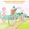 Prorider 16" Kid’s Bike with Training Wheels Adjustable Handlebar Seat Handbrake Blue/Green/Pink